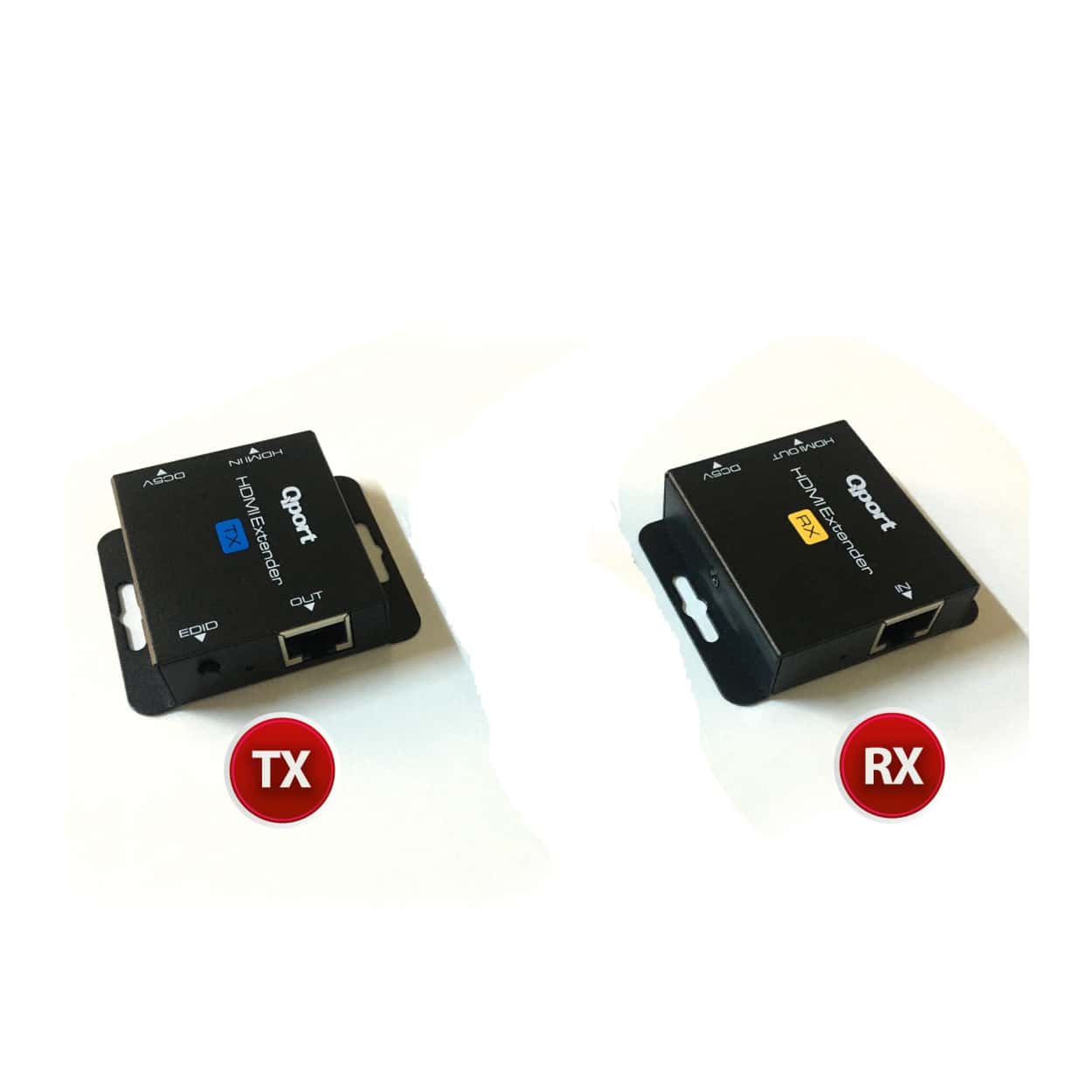 QPORT HDMI EXTENDER CAT6 60M 2 Lİ PAKET (ADAPTÖR DAHİL) (Q-HEX2) - Görsel 2