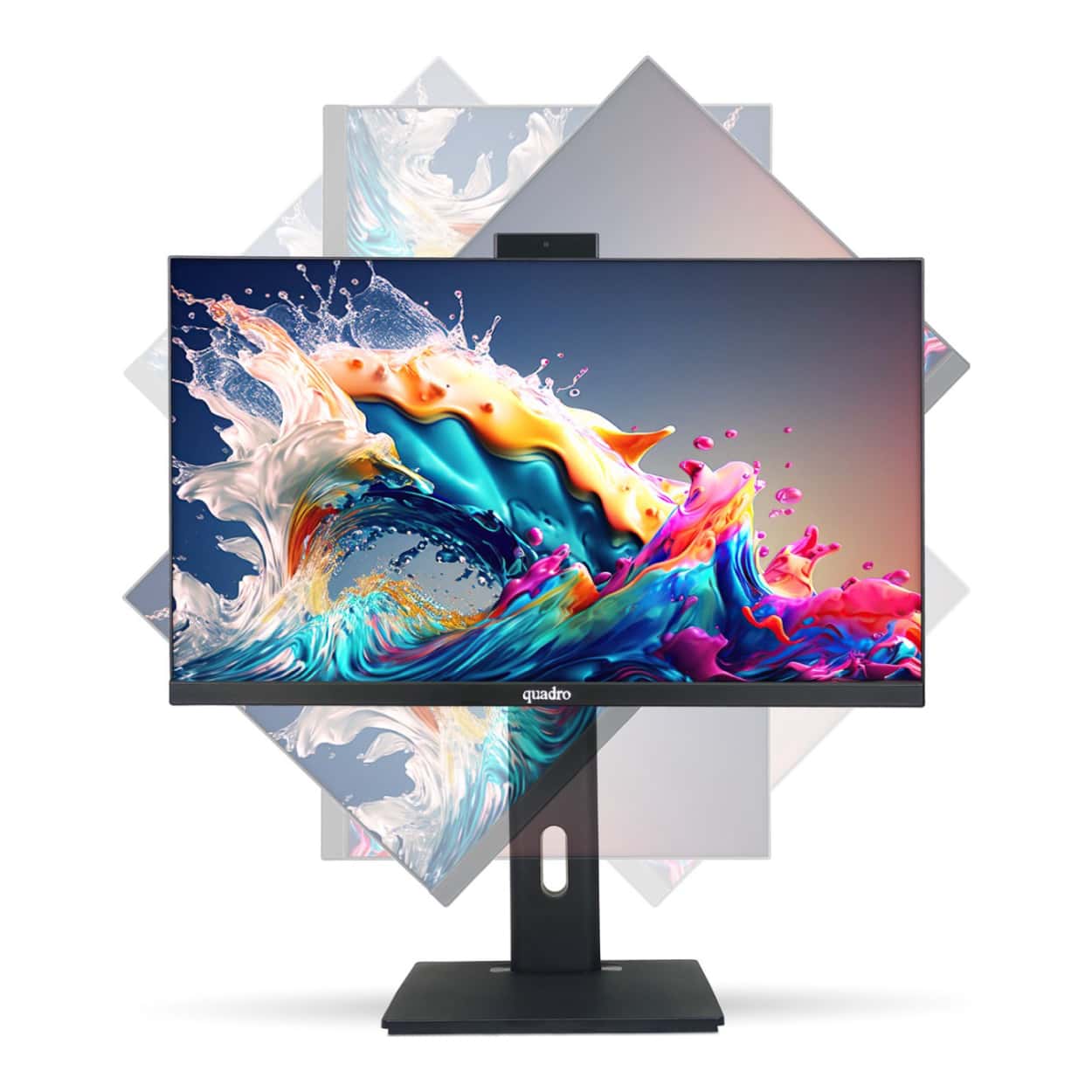 QUADRO EXPANSE AI 23.8" IPS i5-12450H 8GB 512SSD Pivot, Parmak izi  FDOS AIO - Görsel 10