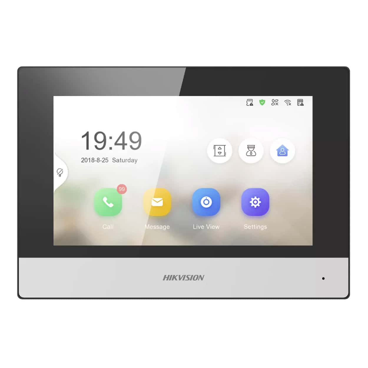 HIKVISION DS-KH6320-WTE1 7"  IP Intercom  İç Ünitesi - Görsel 1