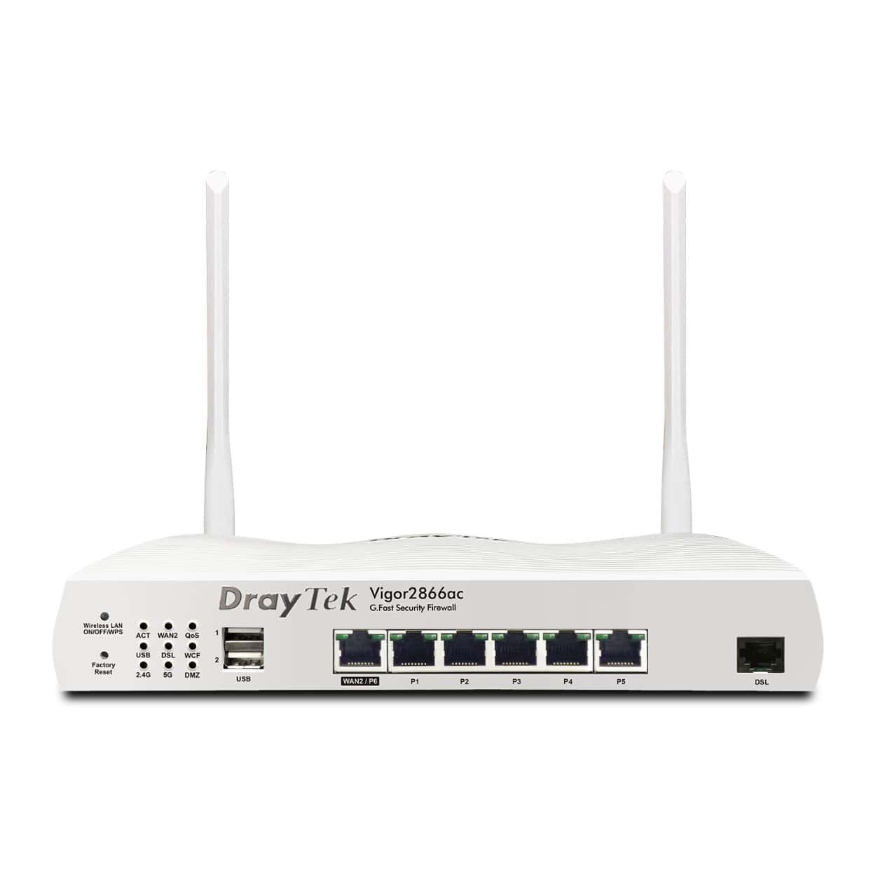Draytek Vigor 2866Ax (WiFi6) VDSL2 & ADSL2+ Dual-WAN Wireless Security - Görsel 1