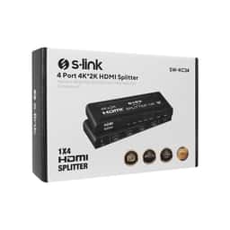 S-LINK SW-KC34 4 Port 4K*2K HDMI Splitter - Küçük Görsel 2