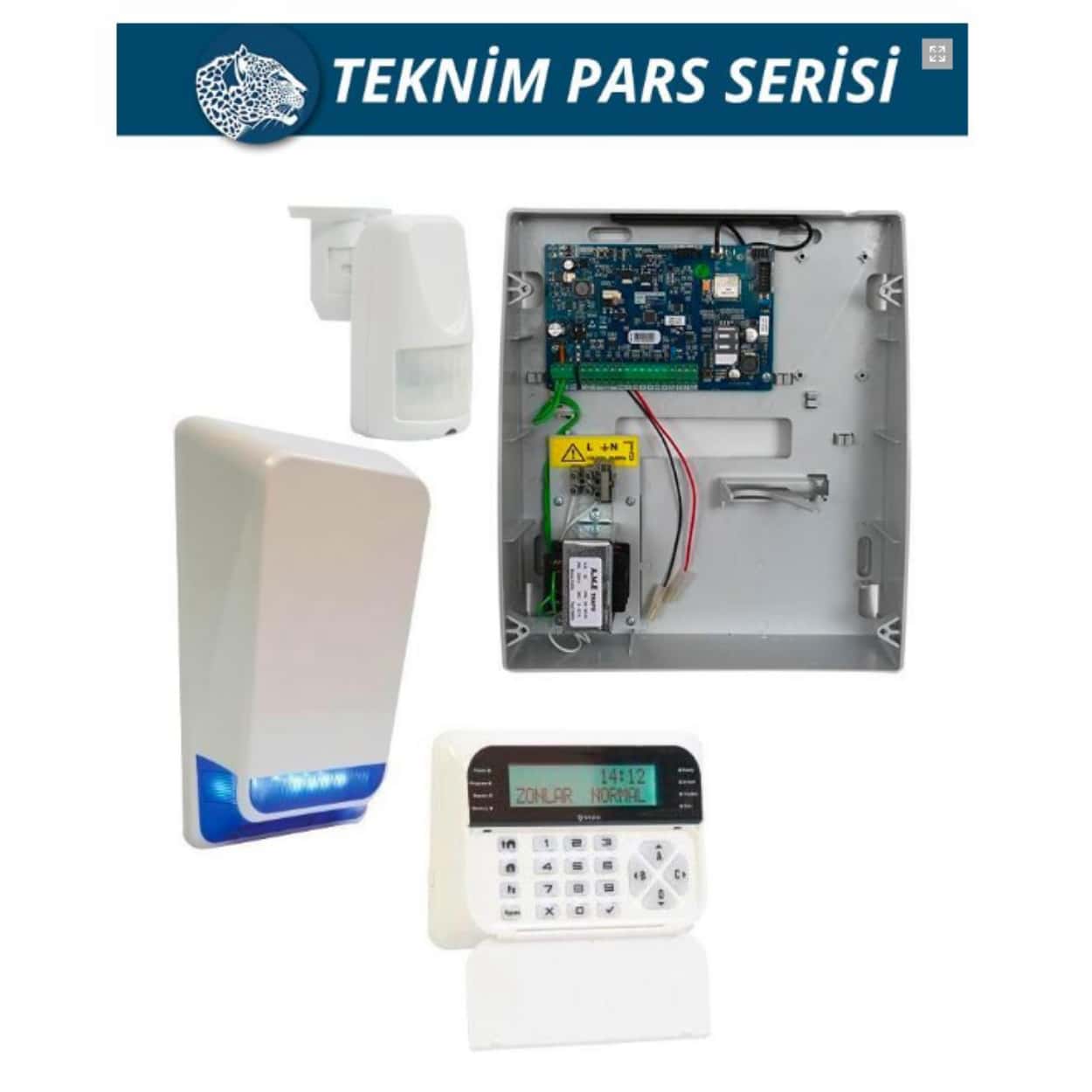 TEKNİM TSP-5324LCD Hırsız Alarm Seti ( GSM+GPRS) - Görsel 1