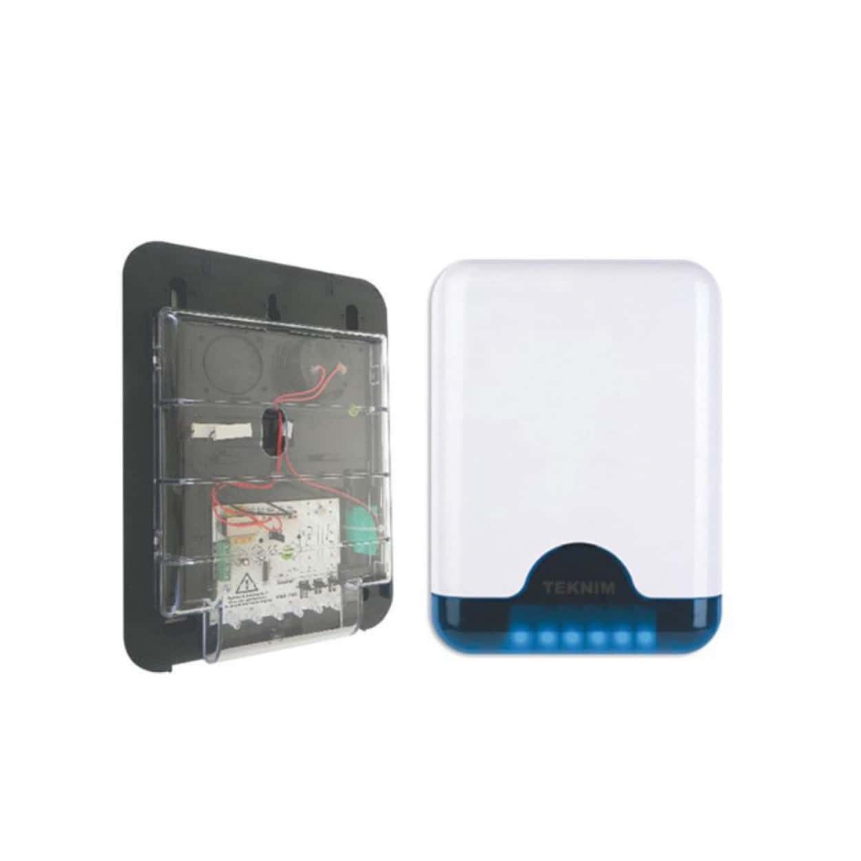 TEKNİM VAS-741BP Mavi Pencereli Harici Siren (Plastik İç Koruma) - Görsel 1