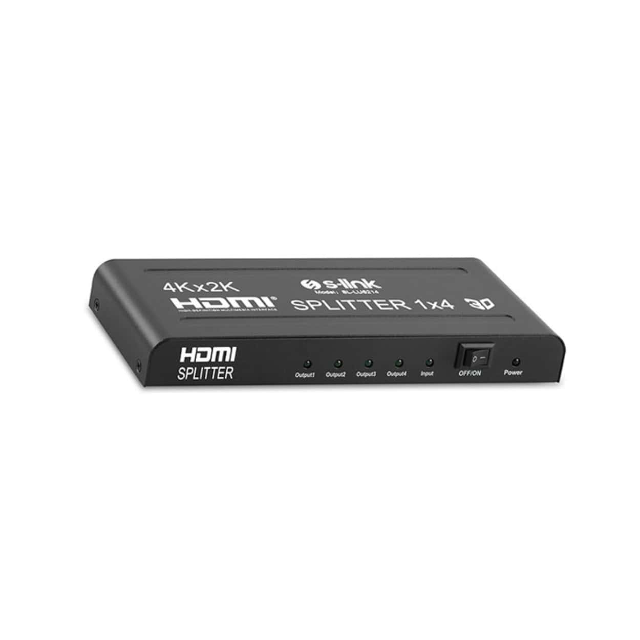 S-LINK SL-LU6214 4 PORT 4K+2K HDMI Splitter Çoklayıcı - Görsel 1