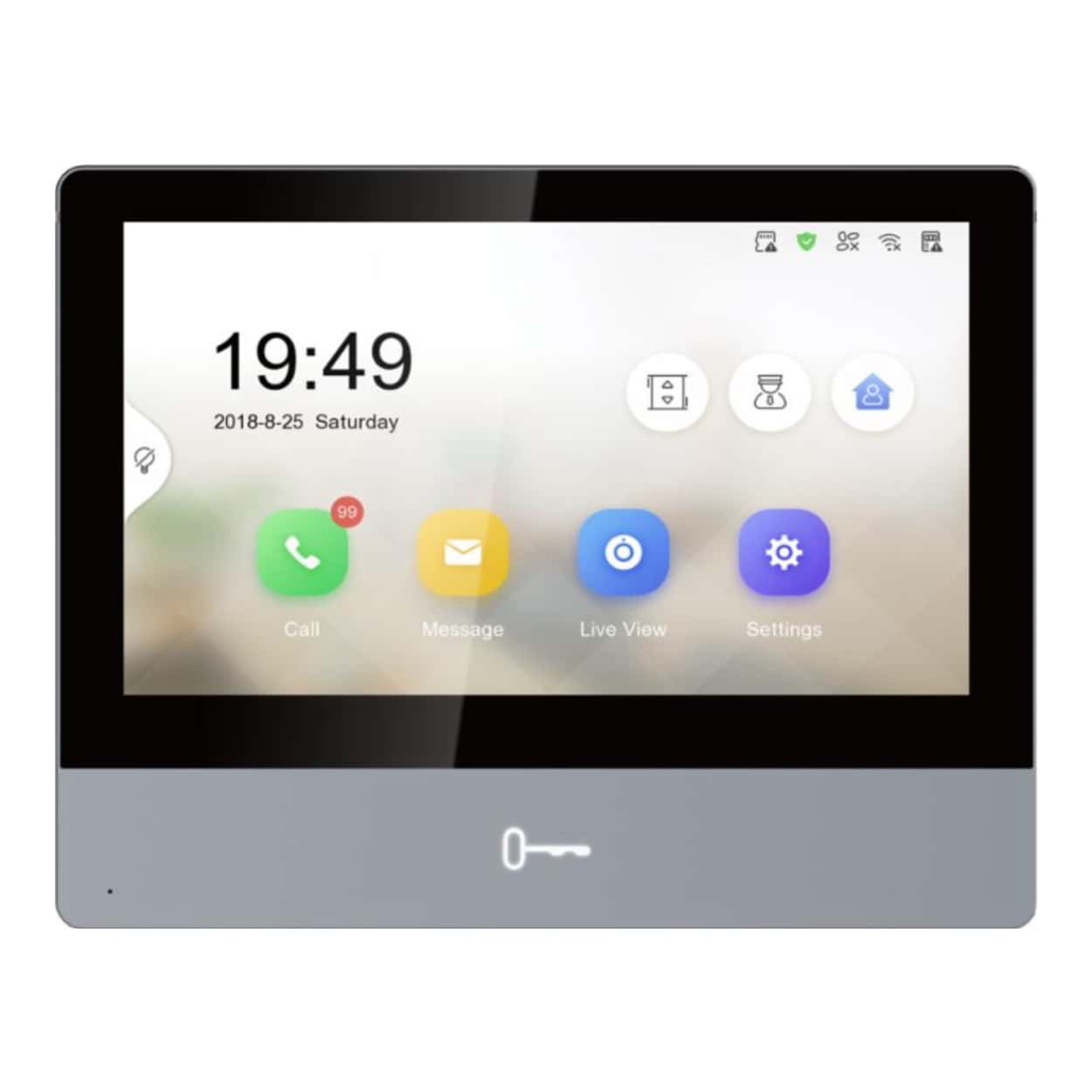 HIKVISION DS-KH8350-WTE1 IP Intercom  İç Ünitesi - Görsel 1