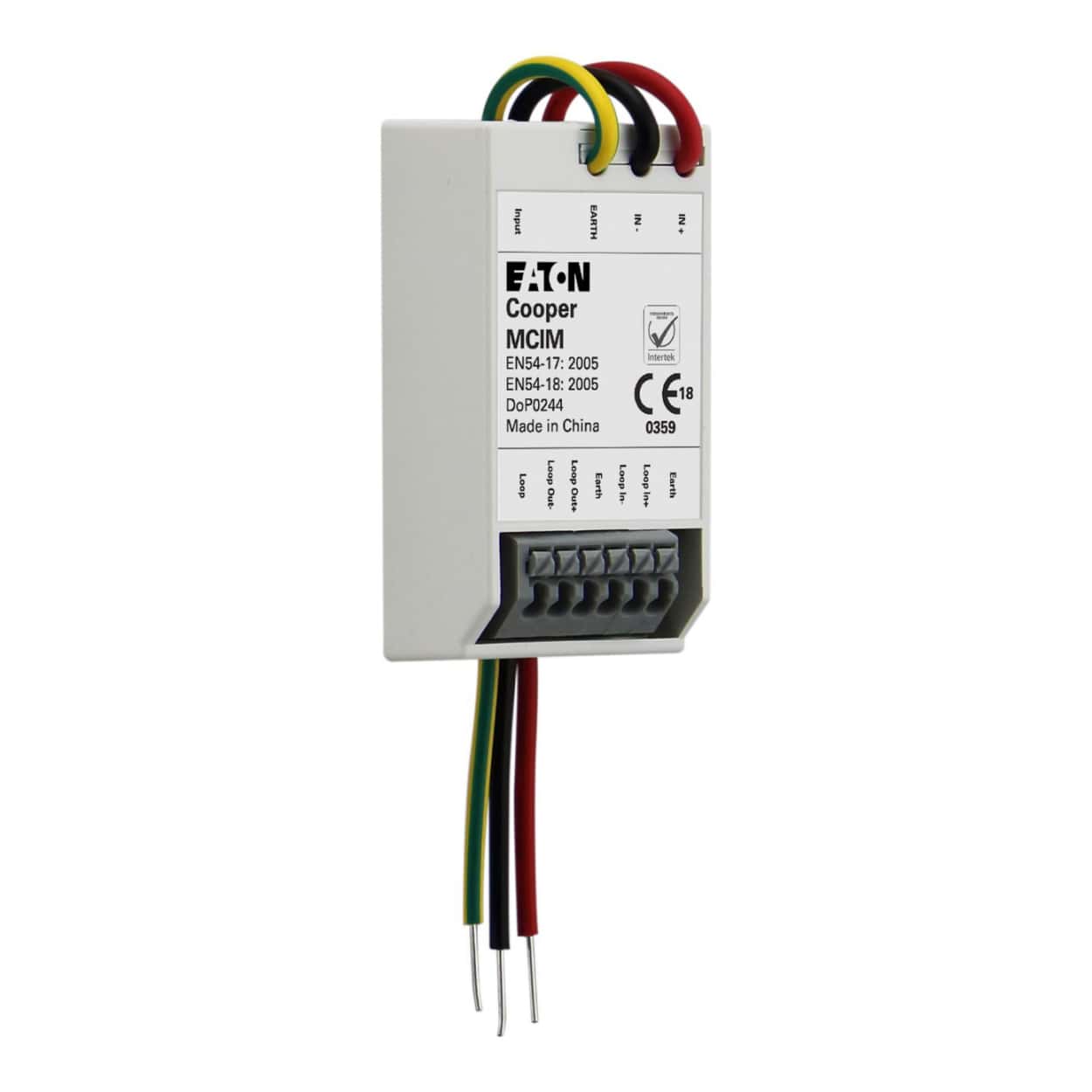 COOPER MCIM Elektronik Adreslenebilir Mini Giriş İzleme Modülü, Dahili Kısa - Görsel 1