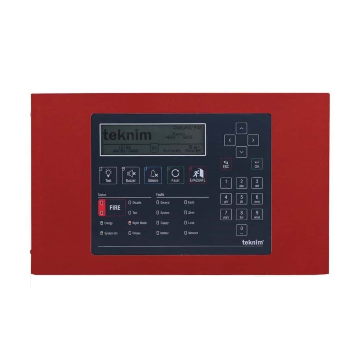 TEKNİM TFP-1240R Analog Adresli Tekrarlayıcı Panel (Kırmızı) - Görsel 1