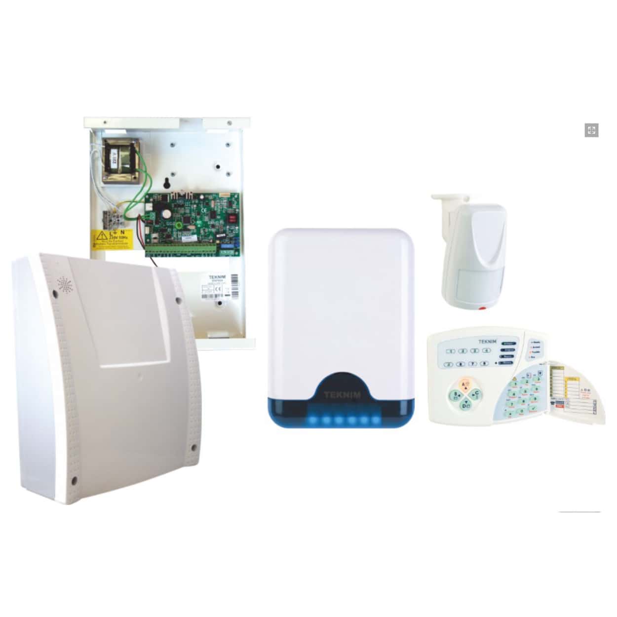 TEKNİM VAP-404PT Gelişmiş Alarm Seti ( Plastik Kasa ) - Görsel 1