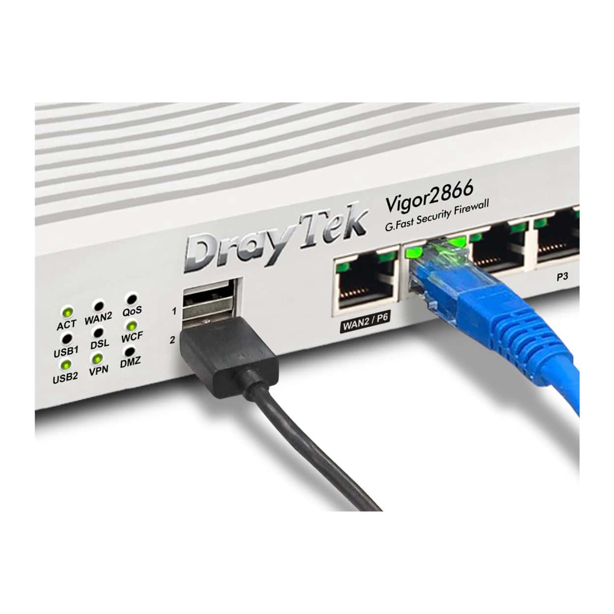 Draytek Vigor 2866Ax (WiFi6) VDSL2 & ADSL2+ Dual-WAN Wireless Security - Görsel 3
