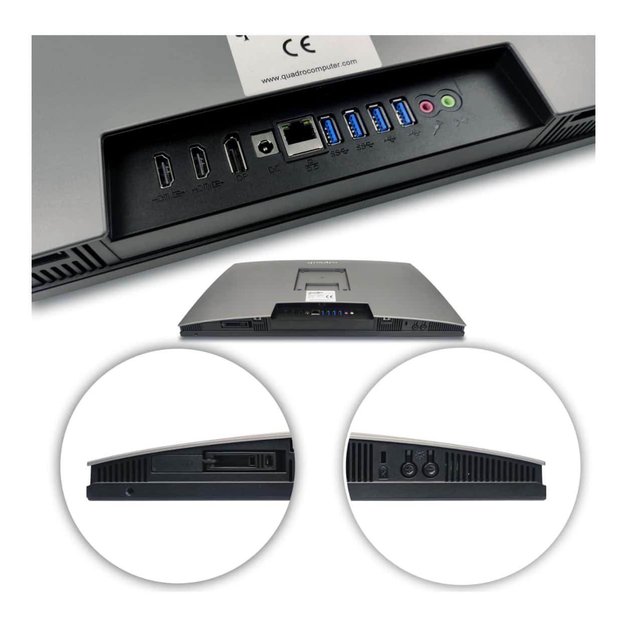 QUADRO EXPANSE AI 23.8" IPS i5-12450H 8GB 512SSD Pivot, Parmak izi  FDOS AIO - Görsel 12